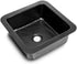 Hand Hammered 12 inch Glasgow Dual Mount Square Bar Sink - Matte Black